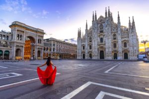 View of Milan cathedral